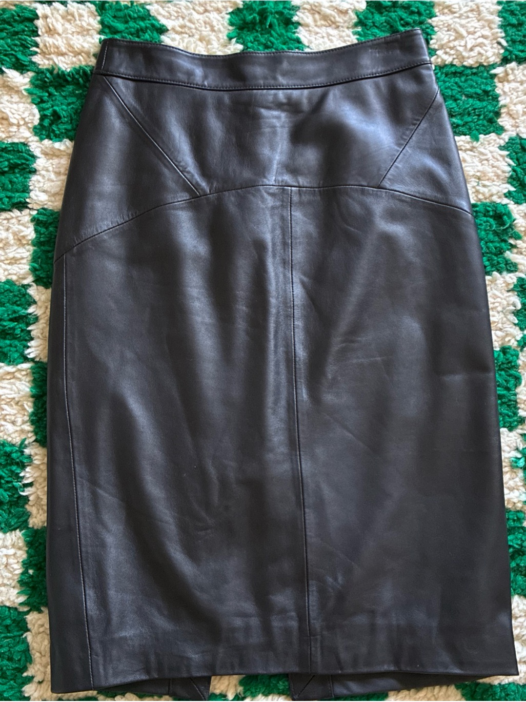 Whistles Women’s Pencil Leather Midi Skirt Size 4